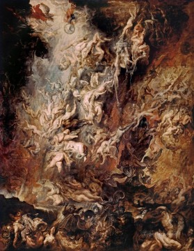 company of captain reinier reael known as themeagre company Painting - Fall of the Rebel Angels Baroque Peter Paul Rubens